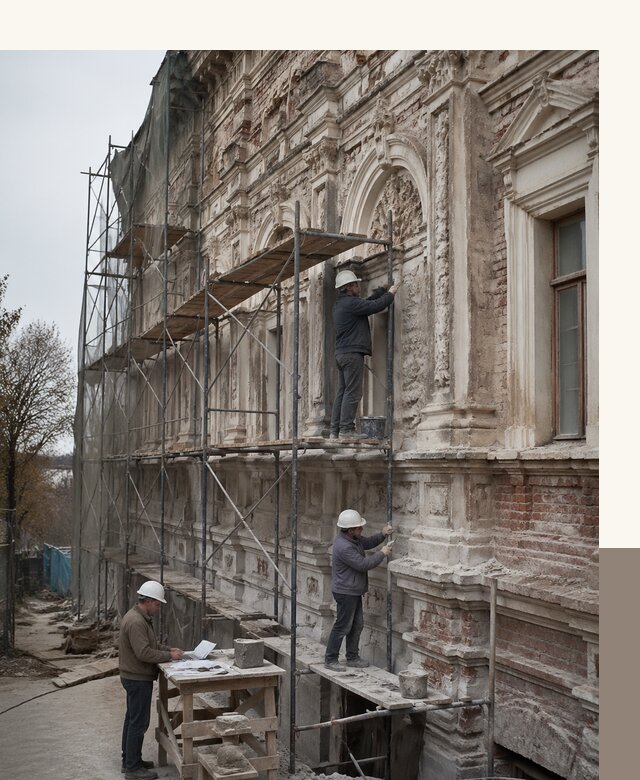 Реставрация объектов культурного наследия под ключ в Выксе